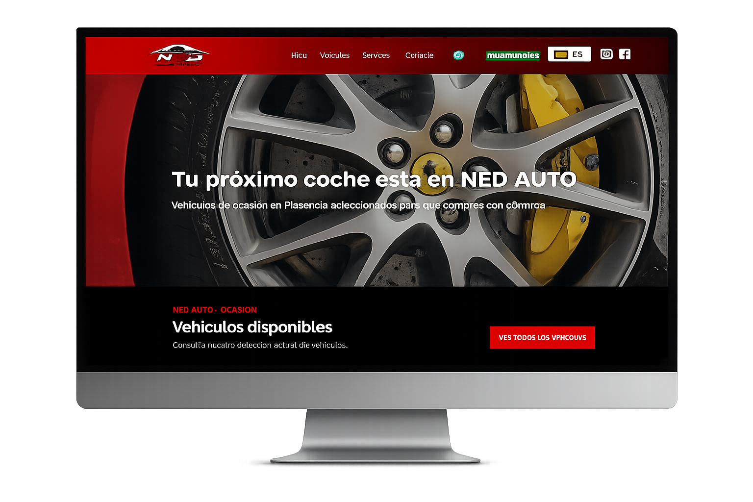 Diseño web de NED AUTO