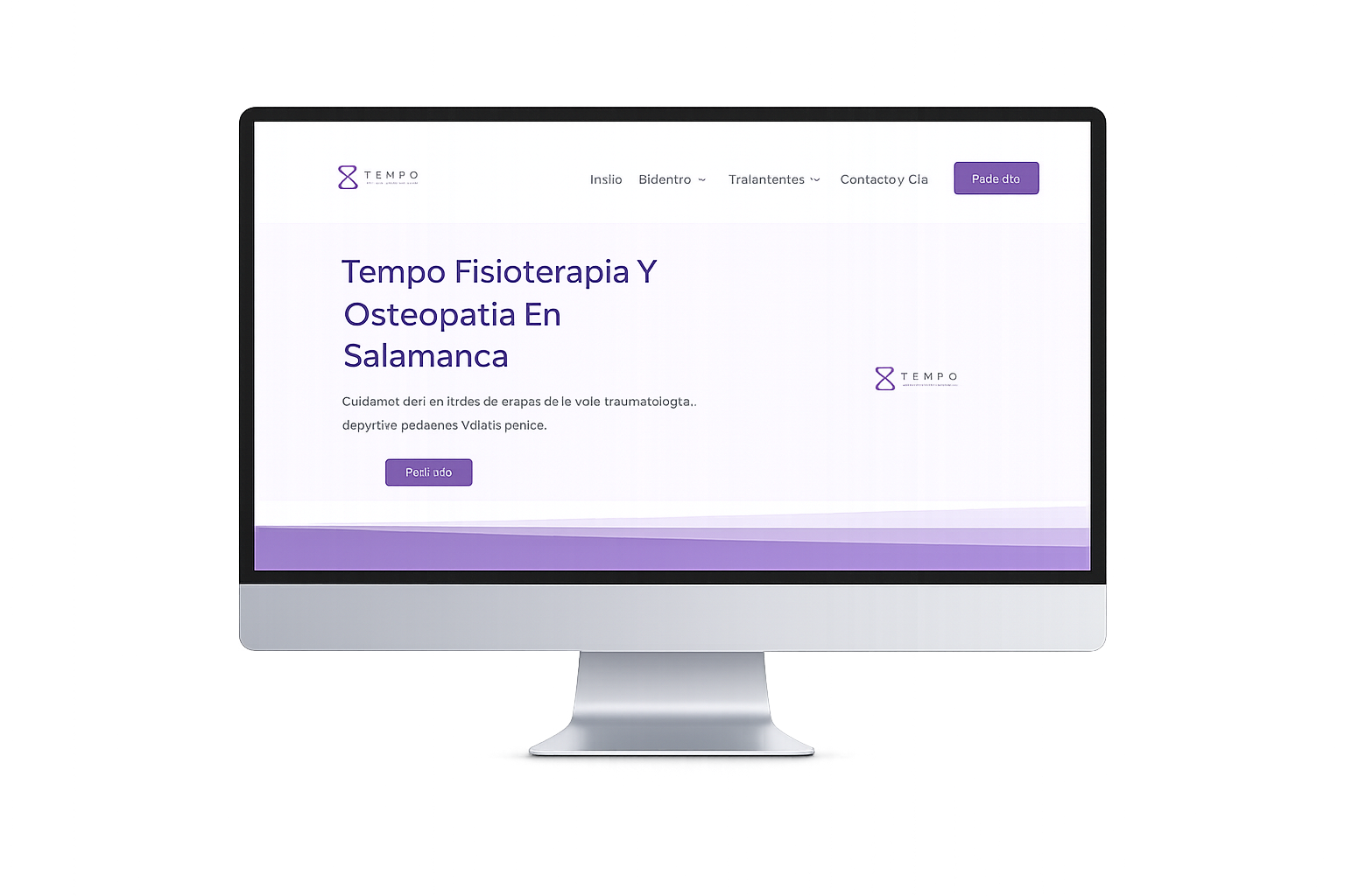 Diseño web de Tempo Fisioterapia y Osteopatía