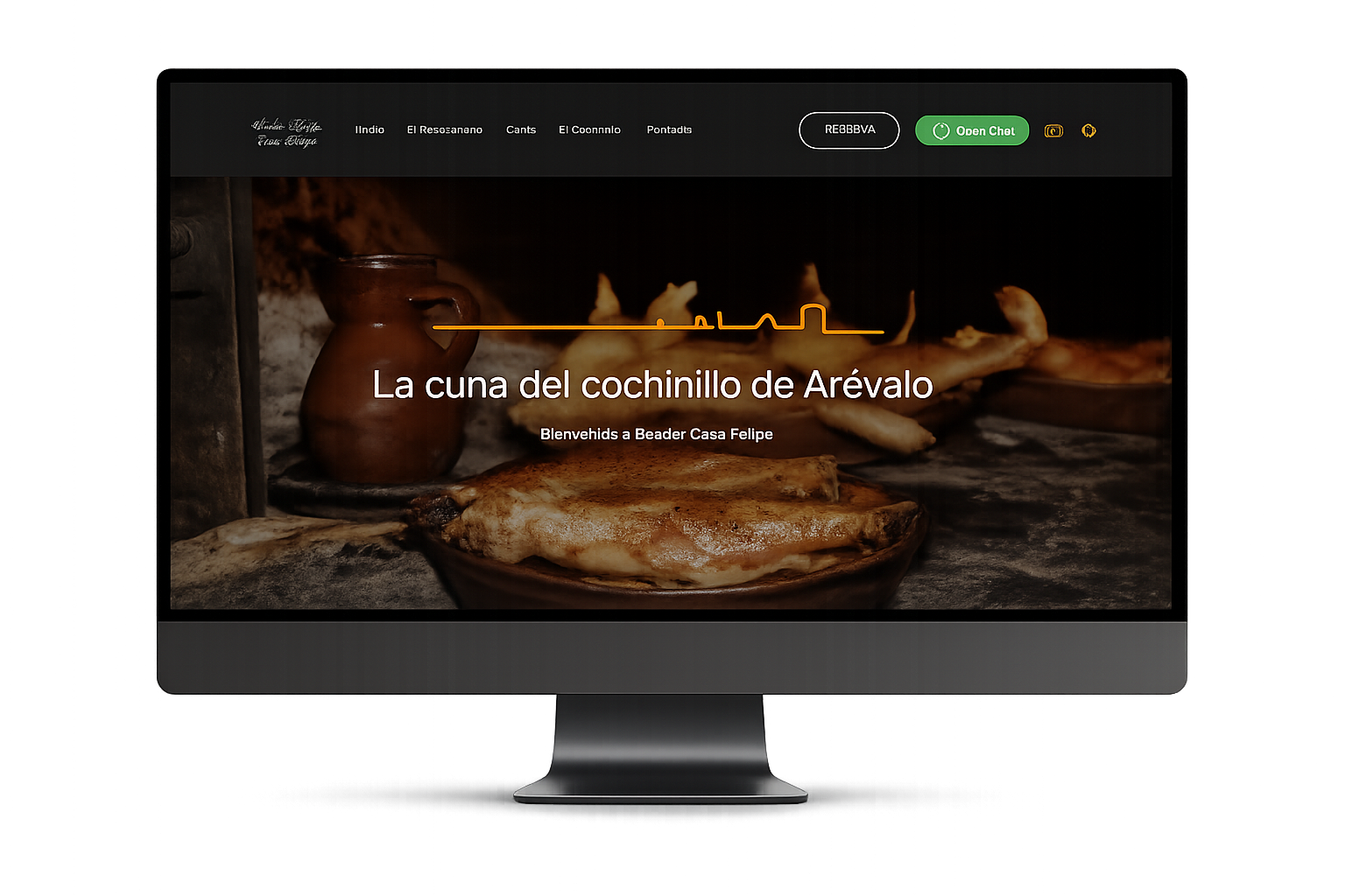 Diseño web de Asador Casa Felipe